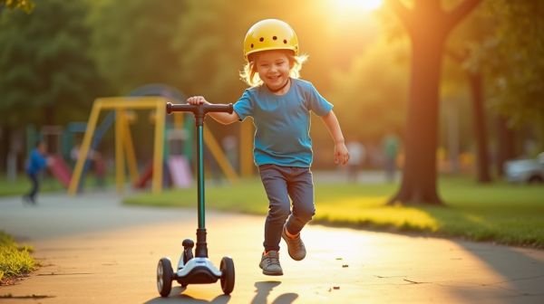 L'impact amusant des trottinettes sur la motricité des enfants
