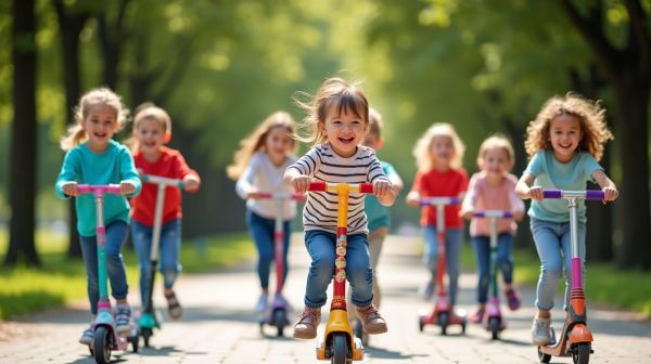 L'impact amusant des trottinettes sur la motricité des enfants